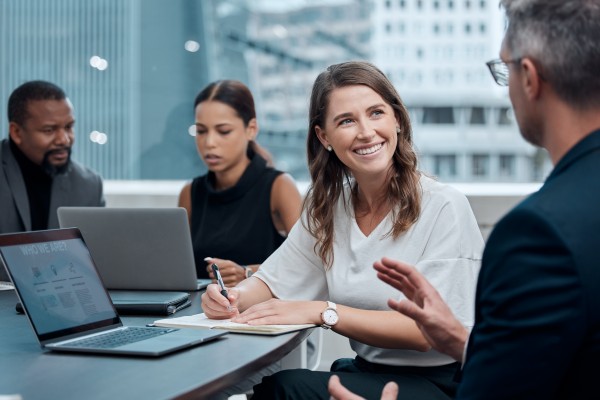 financial planning advisor discussing retirement goals with a client