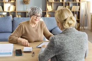 senior woman and advisor in consultation